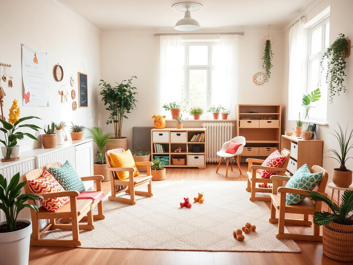 A bright, inviting play and learning area inside Amazing Grace Nursery